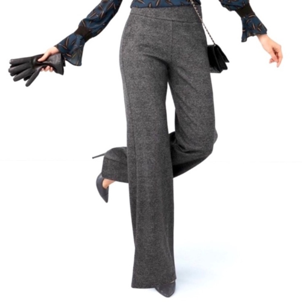 Cabi Bond Trouser Style 3740 Women’s Size 2 High Rise Side Zip Wide Leg Plaid